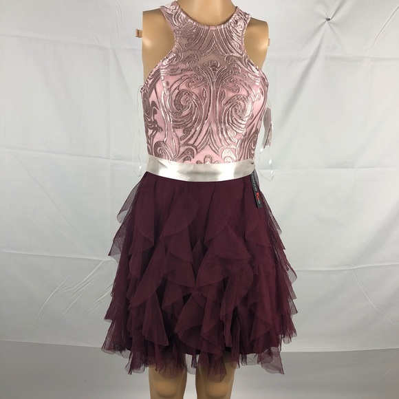 Teeze Me Juniors party dress MSRP $89 - Picture 1 of 5